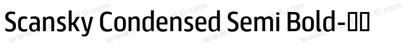 Scansky Condensed Semi Bold字体转换